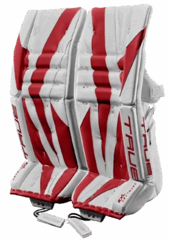 True Hockey True Catalyst 7X3 Senior Goalie Pads -Hockey Supremacy 2023 Hockey Catalyst GoaliePads 7X3 WhiteRed