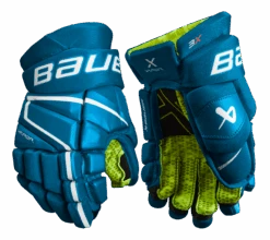 Bauer Vapor 3X Junior Hockey Gloves -Hockey Supremacy 3X JR FRONT BLU1