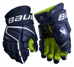 Bauer Vapor 3X Junior Hockey Gloves -Hockey Supremacy 3X JR FRONT NAV1