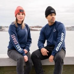 Bauer X East Coast Lifestyle Long Sleeve T-Shirt -Hockey Supremacy 631069 BLU 02
