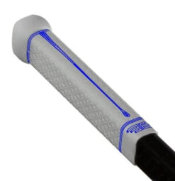 Buttendz Flux Z Stick Grip -Hockey Supremacy BUTT Flux White Tilt BLUE WEB