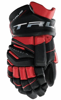 True Hockey True Catalyst 7X Junior Hockey Gloves -Hockey Supremacy CT7xGlove Black Red 1