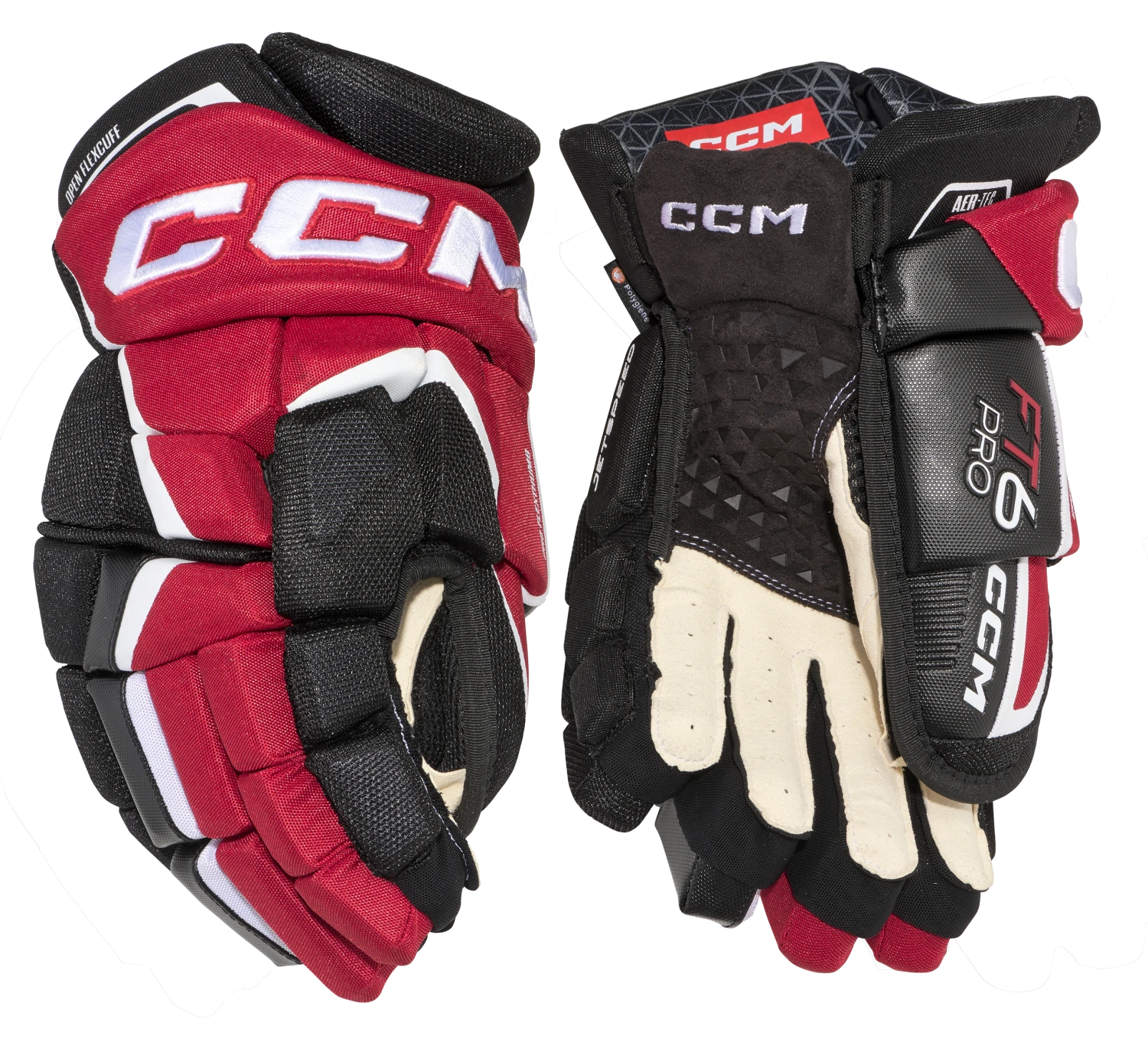 CCM JetSpeed FT6 Pro Senior Hockey Gloves 1 CCM JetSpeed FT6 Pro Senior Hockey Gloves