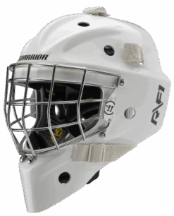 Warrior RF1+ Junior Goalie Mask -Hockey Supremacy rf1jpm0wh war 01 i