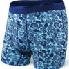 SAXX Platinum Boxer Brief Fly Blue Jungle Jam