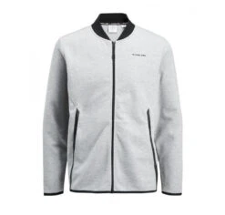 True Hockey X Jack & Jones Rub Sweat Zip Baseball -Hockey Supremacy true rub sweat zip baseball grey