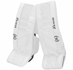 Warrior Ritual GT2 Junior Goalie Pads (w/ Knee Pads) -Hockey Supremacy warrior ritual gt2 junior goalie pads white
