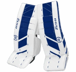 Warrior Ritual GT2 Junior Goalie Pads (w/ Knee Pads) -Hockey Supremacy warrior ritual gt2 junior goalie pads white blue