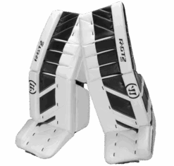 Warrior Ritual GT2 Senior Goalie Pads (w/ Knee Pads) -Hockey Supremacy warrior ritual gt2 senior goalie pads white black